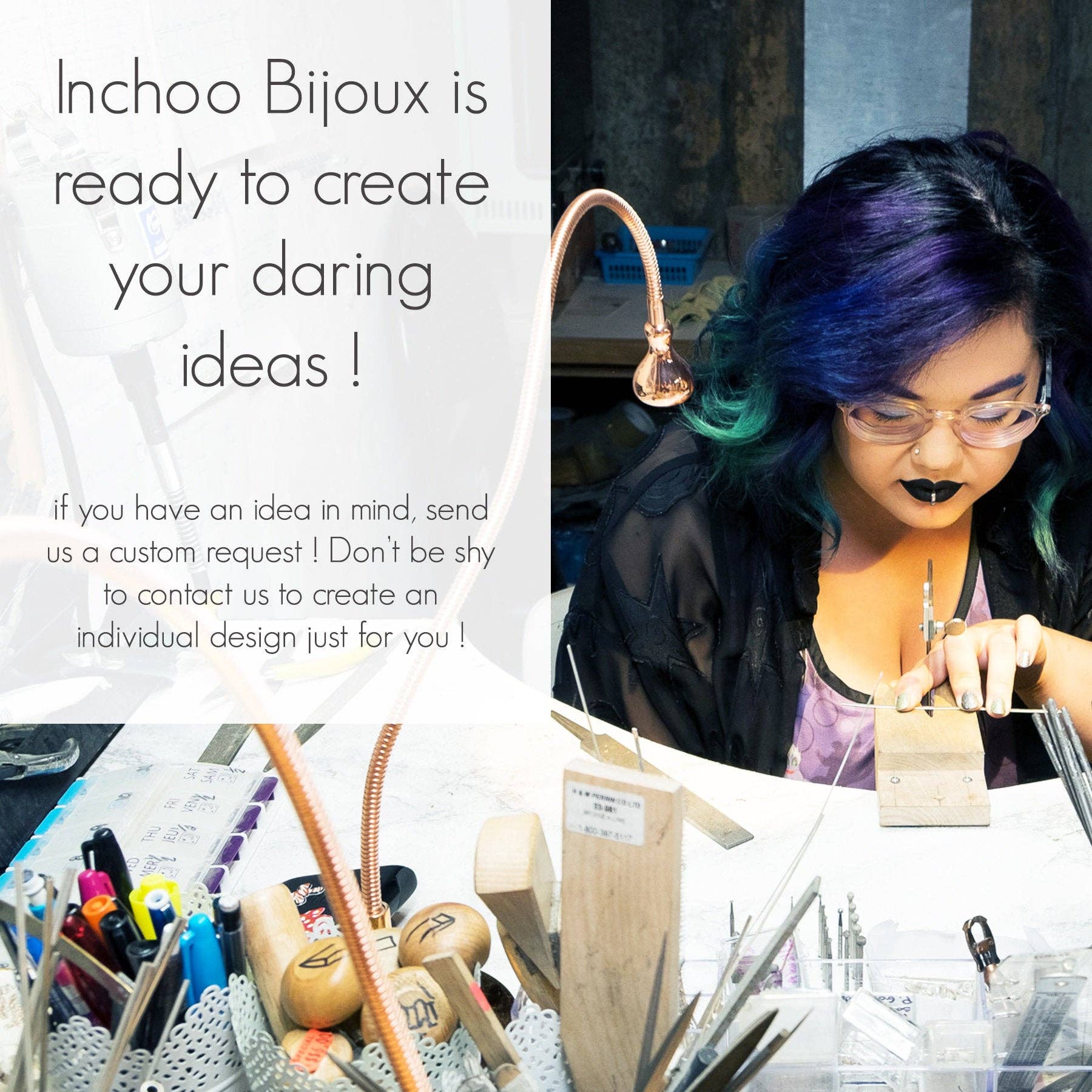 Inchoo bijoux inc - Wholesale Lipring - Zwarte Donkere Parel Nep Lipring6