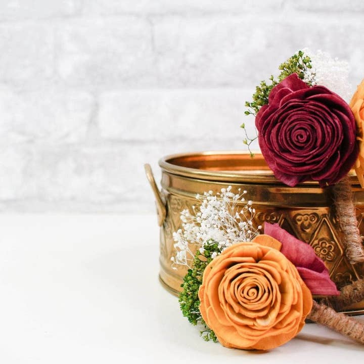 Sola Wood Flowers - Wholesale Dried/Pressed Flowers - Baby's Breath (White)10