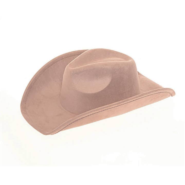 AdornWise - Wholesale Cowboy Hat - Unisex - Vegan Suede Classic Cowboy Hat - Adjustable & Durable