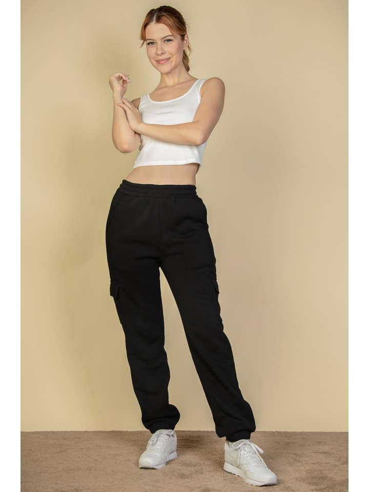 CAPELLA APPAREL - Wholesale Athletic Sweatpants/Joggers - Women's - Side Pocket Drawstring Waist Sweatpants5