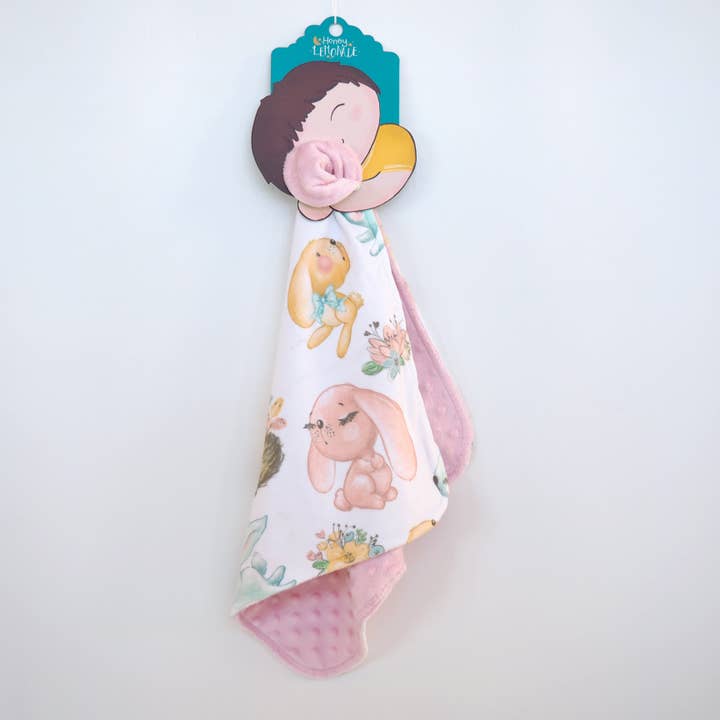 Honey Lemonade - Wholesale Bedding Blanket - Kids & Baby - Mini Minky - Bunnies