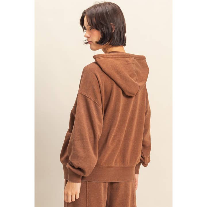 Double Zero - Wholesale Hoodie - Women's - Drop Shoulder Long Sleeve Oversized Hoodie10