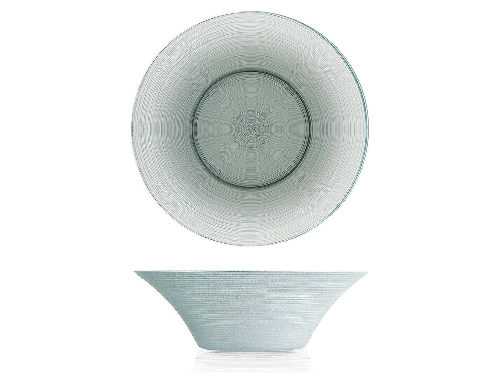 H&H - Wholesale Decorative Plate/Dish/Bowl - Smoked Glass High Dome cm 19.50