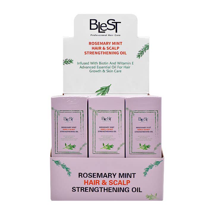 PINEAPPLE Beauty - Wholesale Hair Oil - Xime BH721 Blest Rosemary Mint Hair & Scalp Oil - 12 pcs1