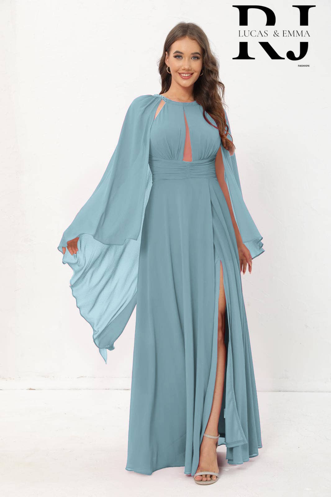 Lucas & Emma - Sarl RJ & co – wholesale Gown – Women's – Magassar 2522 cocktail ceremony dress with veil6