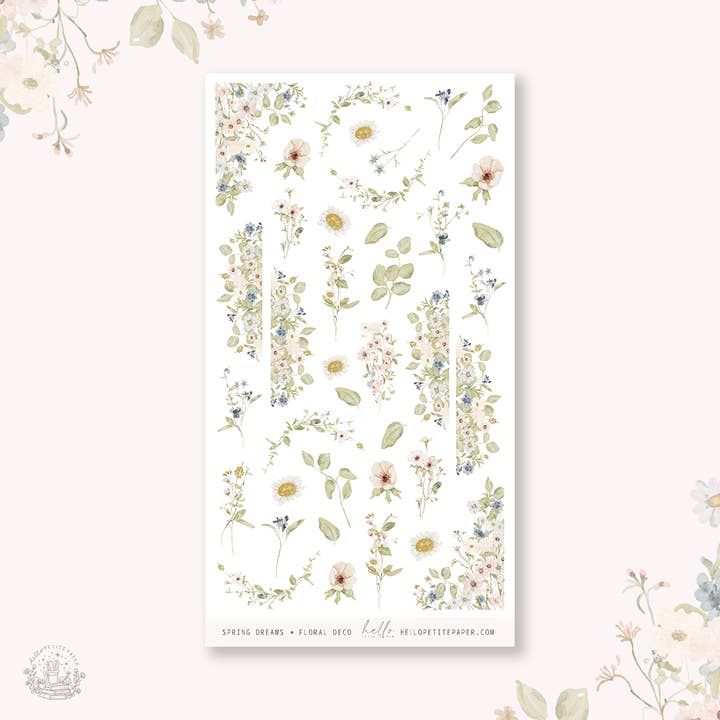 Forår Drømme - deco planner klistermærker for engroshandel hos Hello Petite Paper