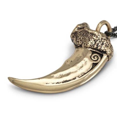 Bear Claw Necklace - Bronze for wholesale by Lost Apostle
