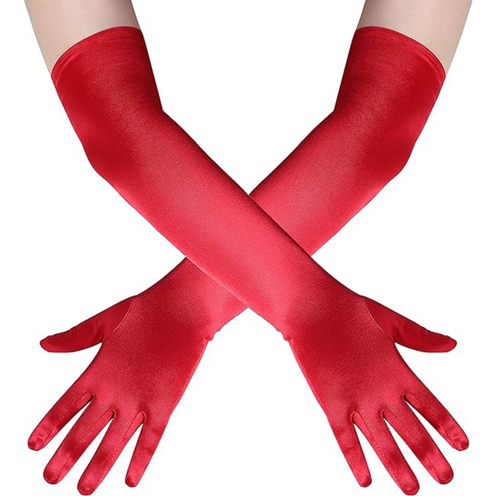 TAPA fashion - Wholesale Gloves – Women's - Satin 18 Inch Long Gloves FG528-12BL (12pc)15