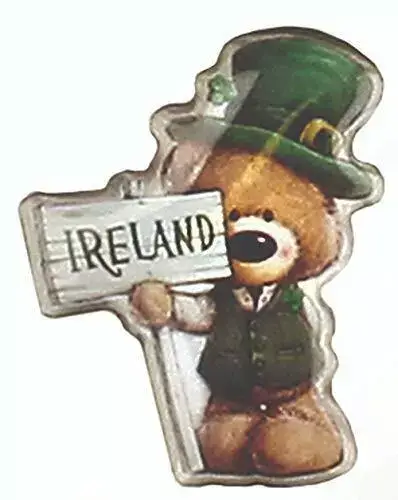 Dublin Gift Company – wholesale Nål och knapp för kavajslag – Paddy Bear-reversnål - Irland0