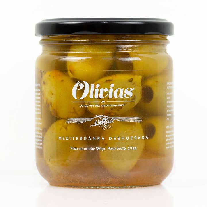 Frasco Desossado Mediterrânico Original Olivias 370G por atacado de Olivias by Tast