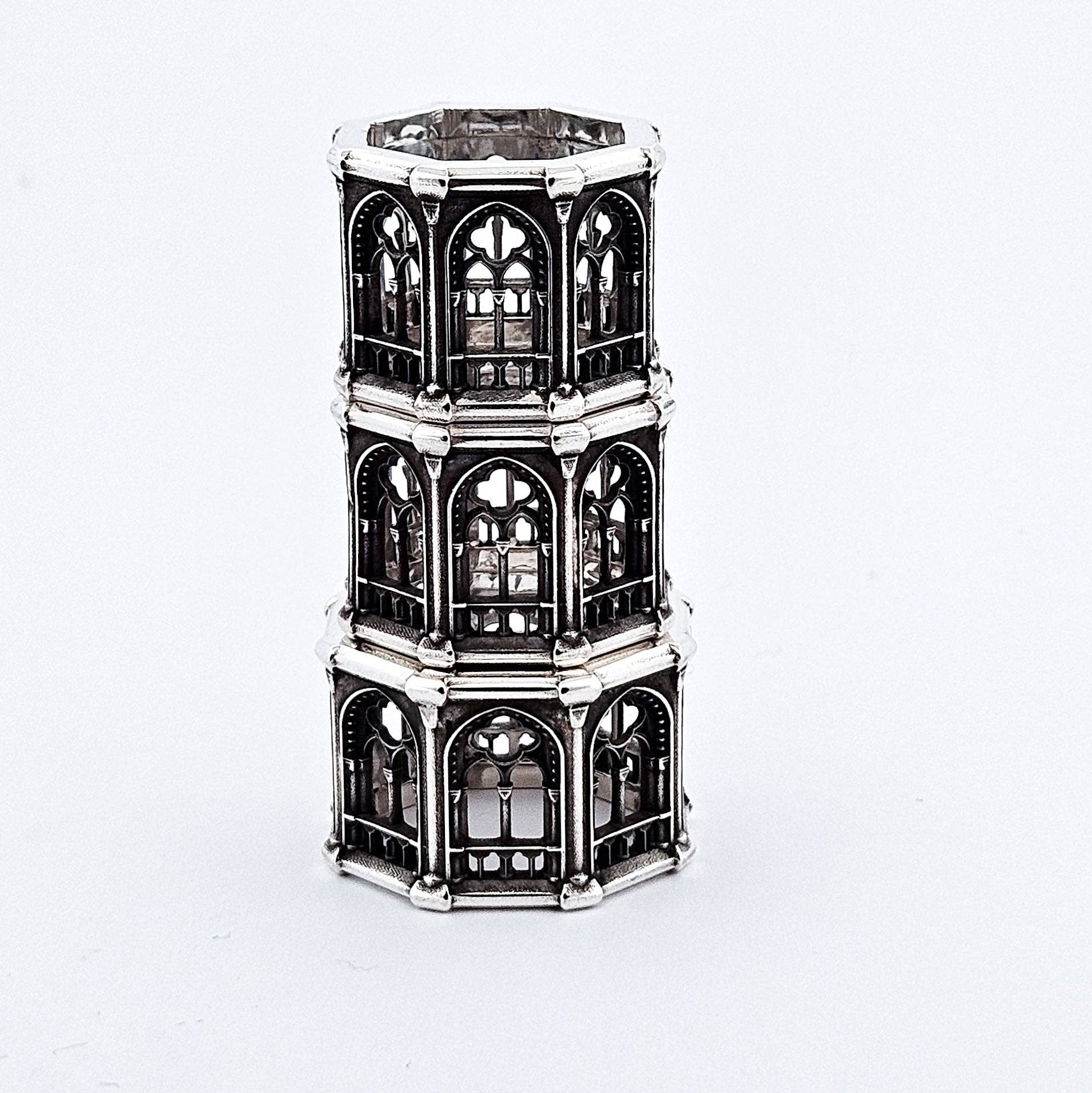 Inchoo bijoux inc - Wholesale Band/Stacked Ring - Holy Gothic Church Bold Wide Ring Band19