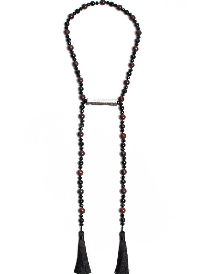 Handmade Gemstone Necklace / Red Jasper and Agate for wholesale by MAISON ATLAS