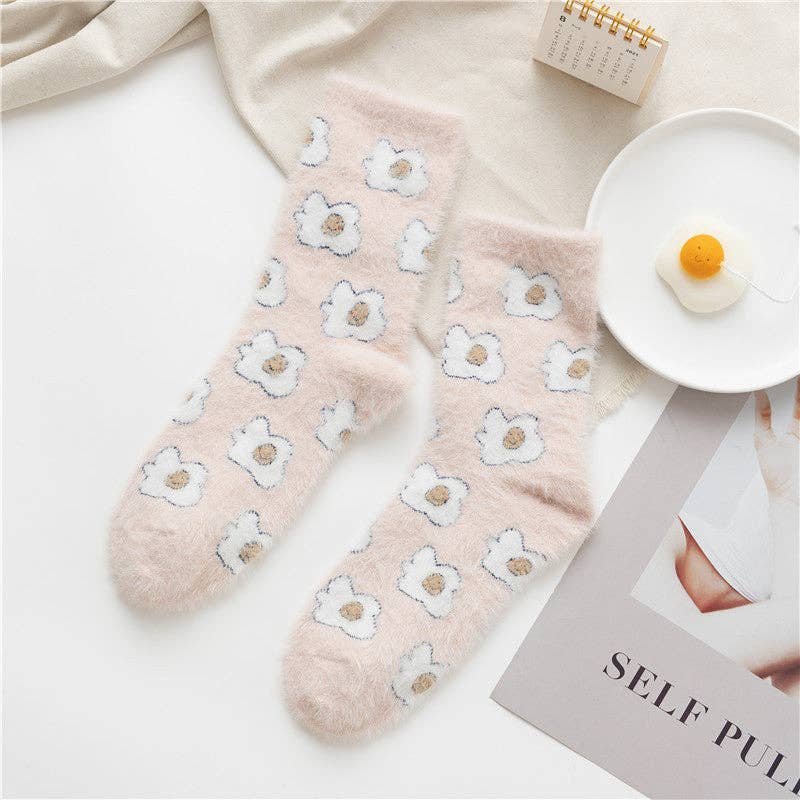 Gohobi （We cover U.S. import duties） - Vente Chaussettes – femme - Chaussettes en polaire Gohobi avec animaux mignons2