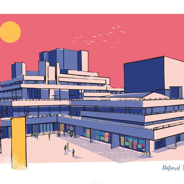 Rocket 68 - Wholesale Everyday Greeting Card - the National Theatre, London Card1