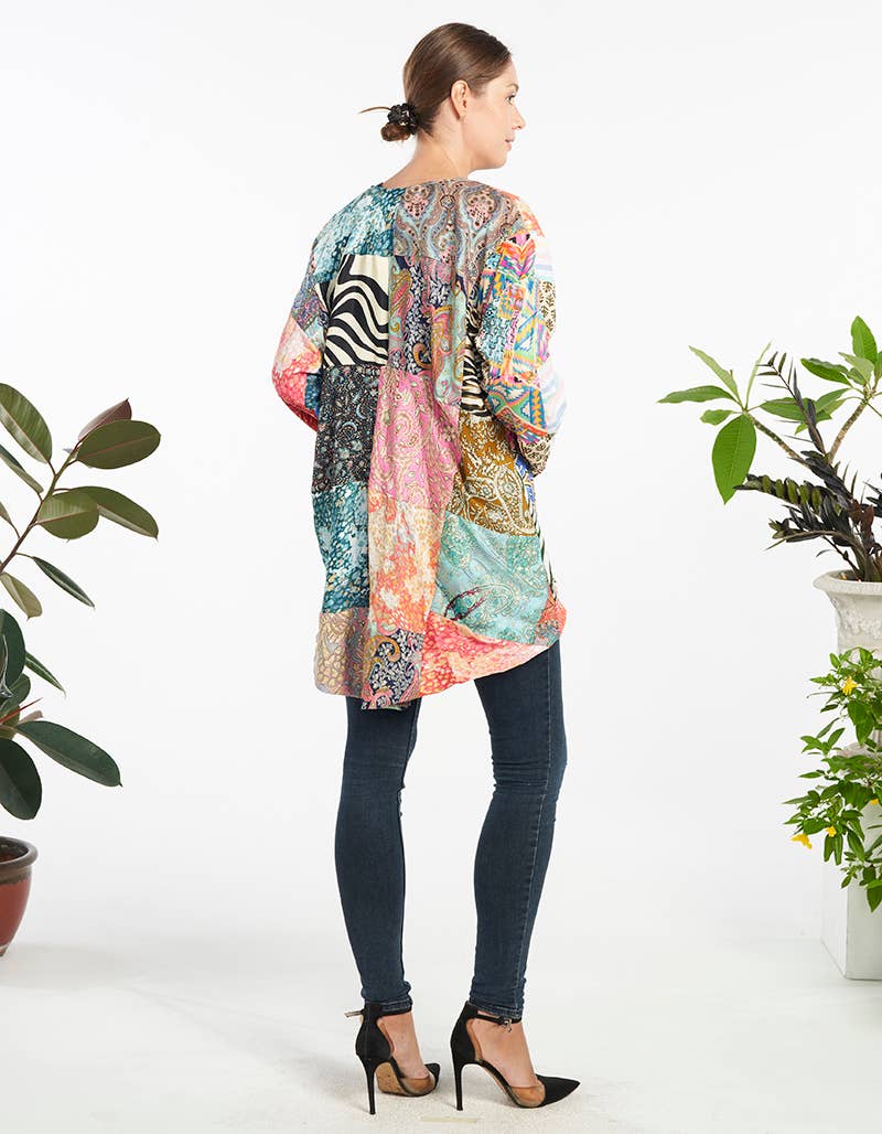 Blandad färg POLYSILKJACKA (KT-1521) för wholesale på Faire2