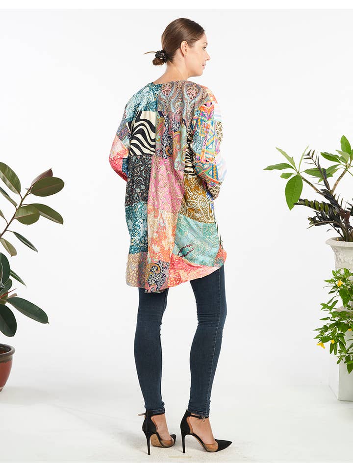 Assorted Color POLYSILK JACKET (KT-1521) for wholesale on Faire2