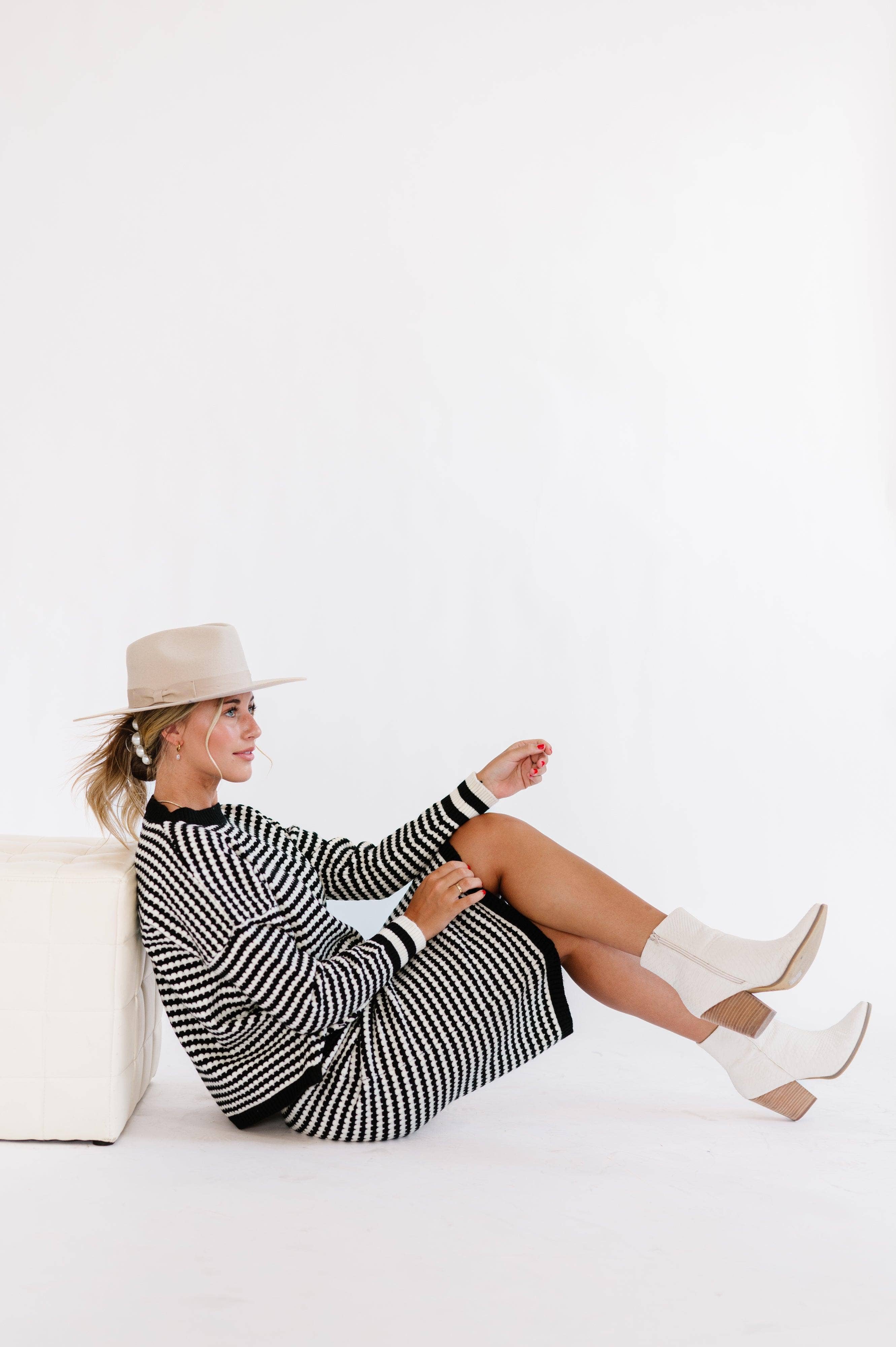 Fehrnvi Apparel - Wholesale Top & Skirt Set - Women's - Harper Sweater Skirt Set5