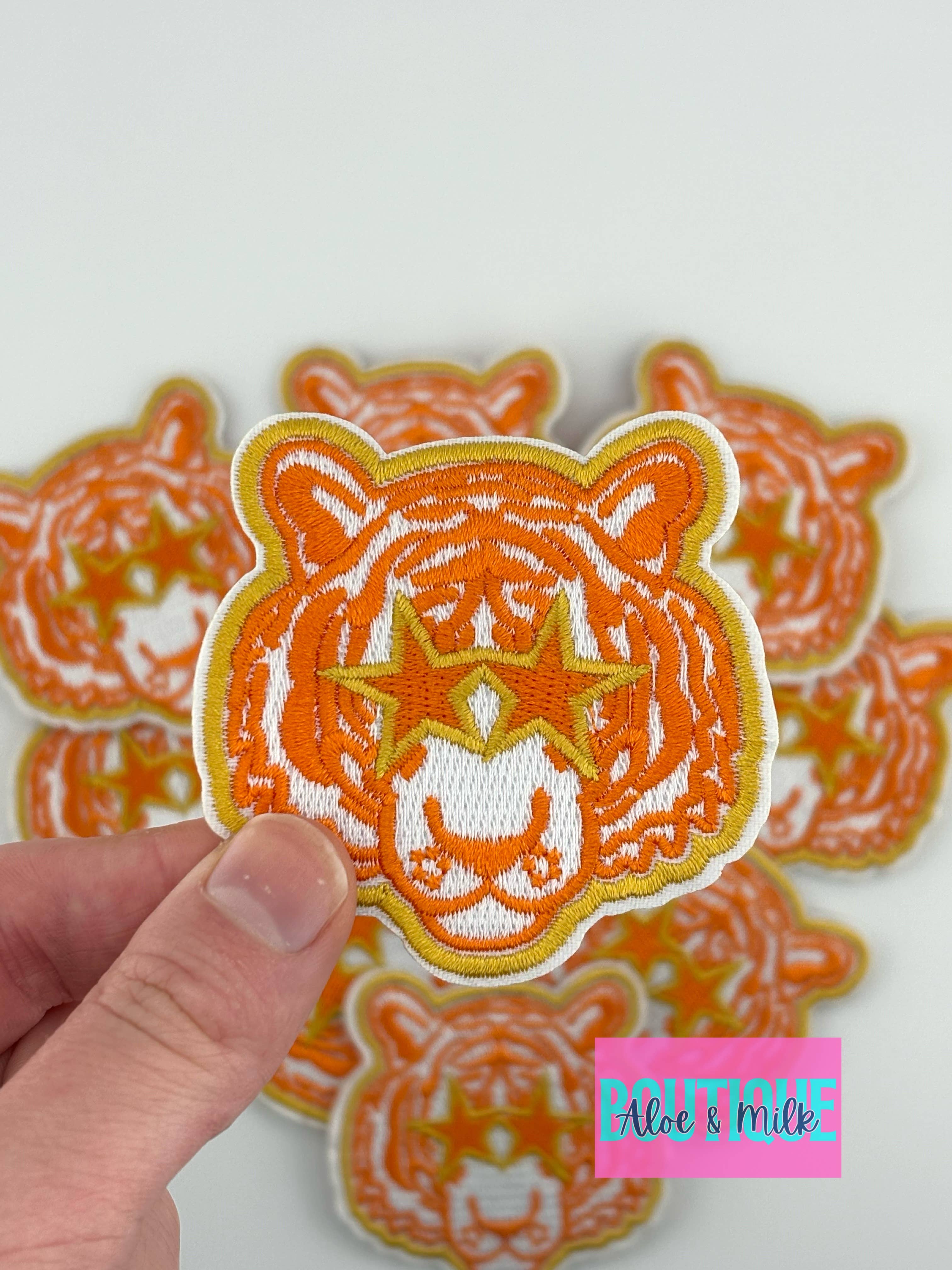 Aloe and Milk Boutique - Wholesale Patch - Mascot Tiger, tiger patch, sports patch, football, game day2