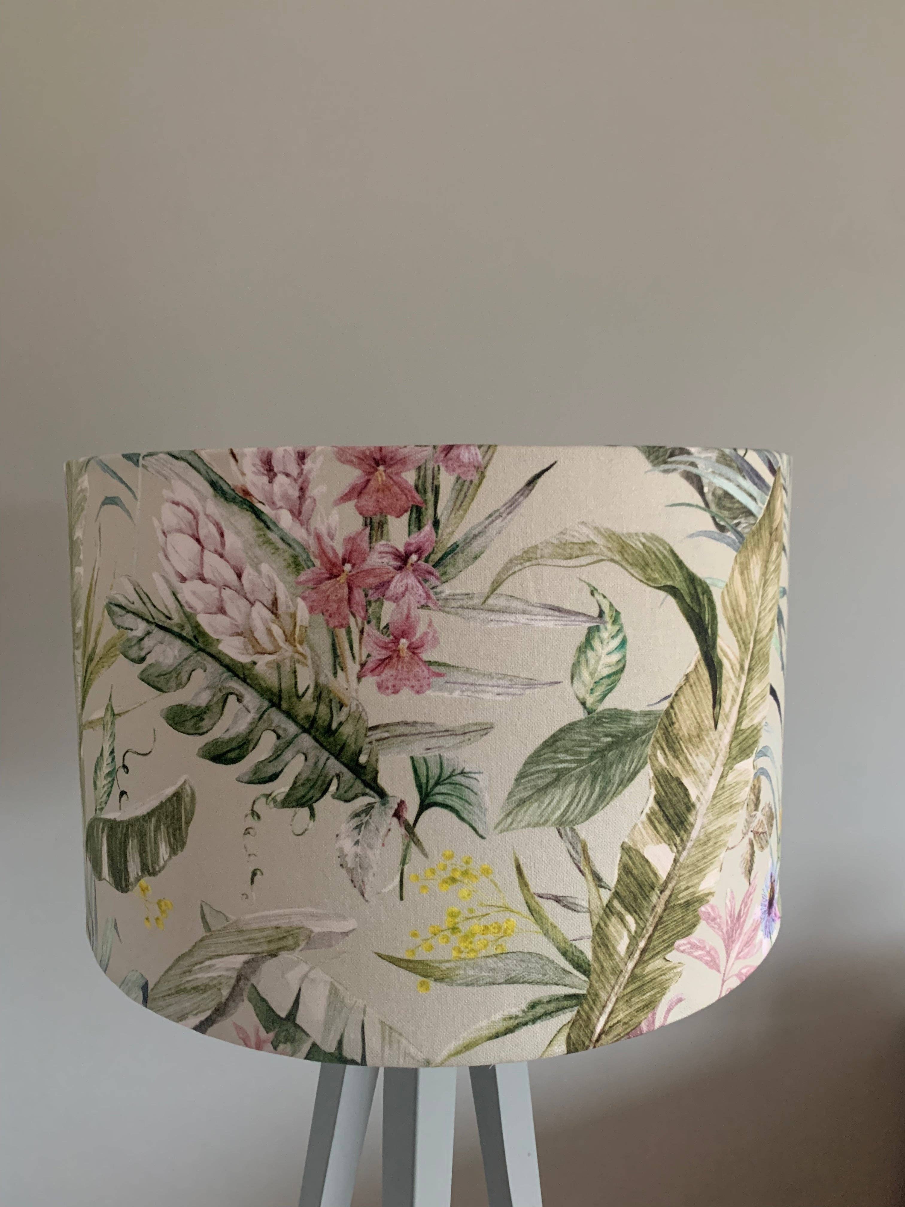 The Lampshade Jungle – wholesale Lampshade – Sage Flower Lampshade4
