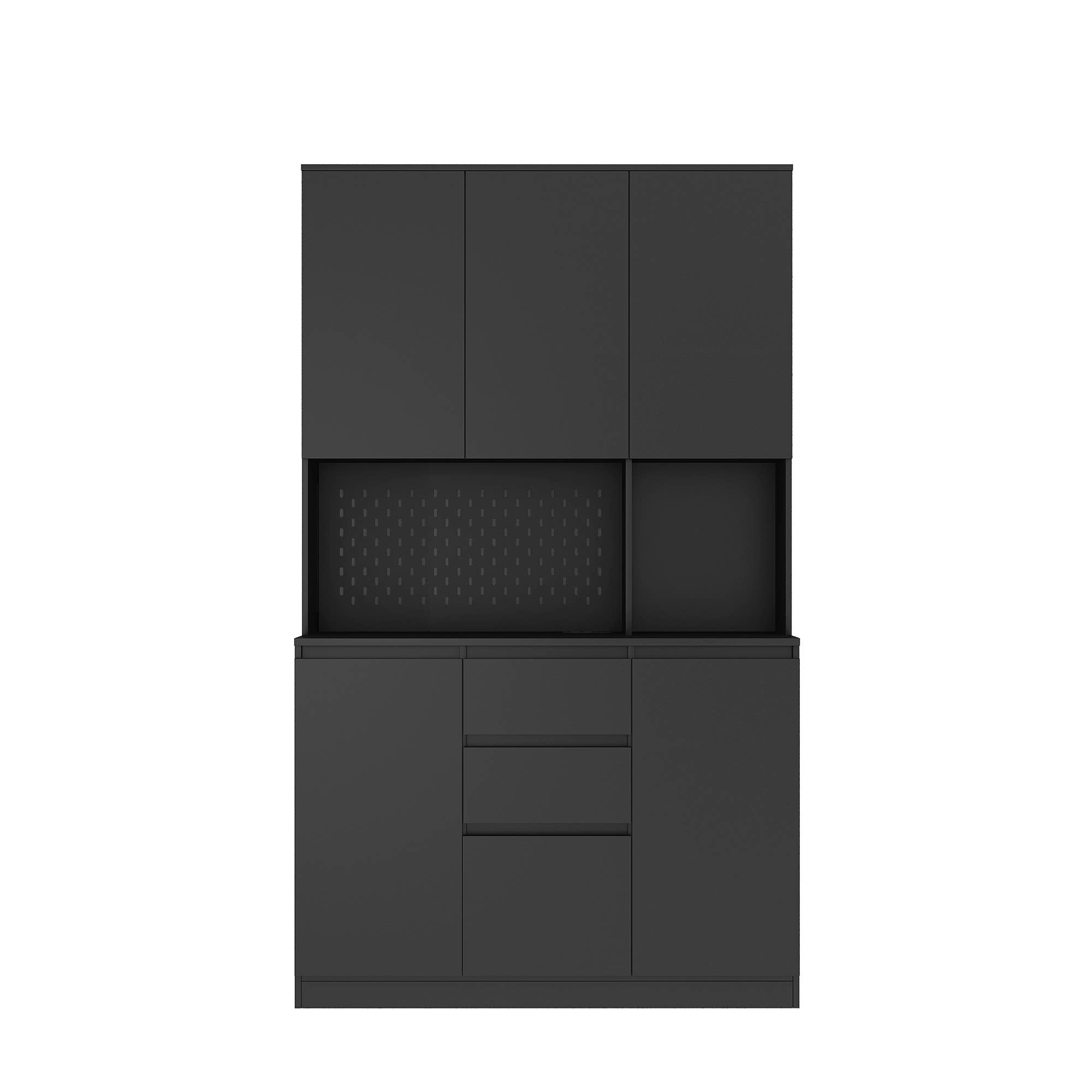 39F Inc. - Vente Armoire - Armoire de garde-manger 74", station de charge, support pour micro-ondes21