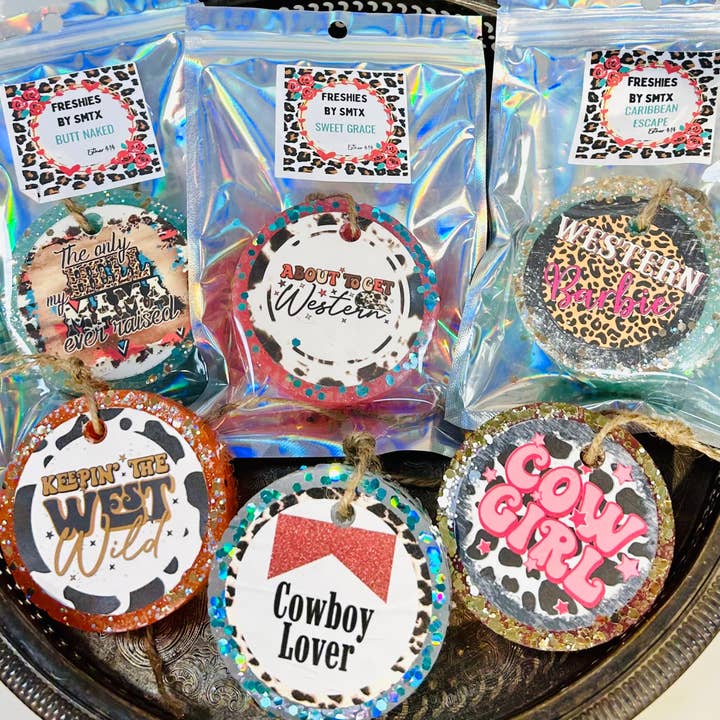 Wholesale - WESTERN Collection Car Freshies for wholesale by Southern Miss Tx