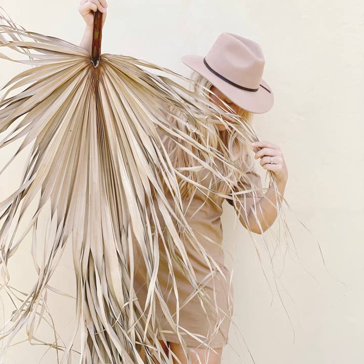 The Blooming Palm - Wholesale Retailer sample – Home decor - 3ft. JUMBO Sun-Dried Wild Untouched Palm Leaf Wispy Frond0