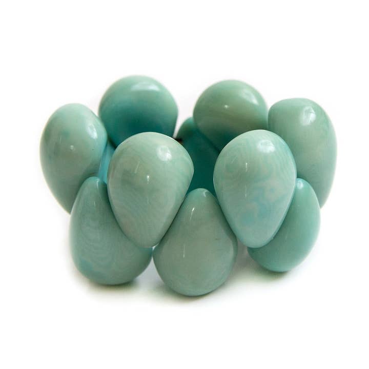 Raindrop-armband med stretch och hållbar tagua för wholesale av Organic Tagua Jewelry