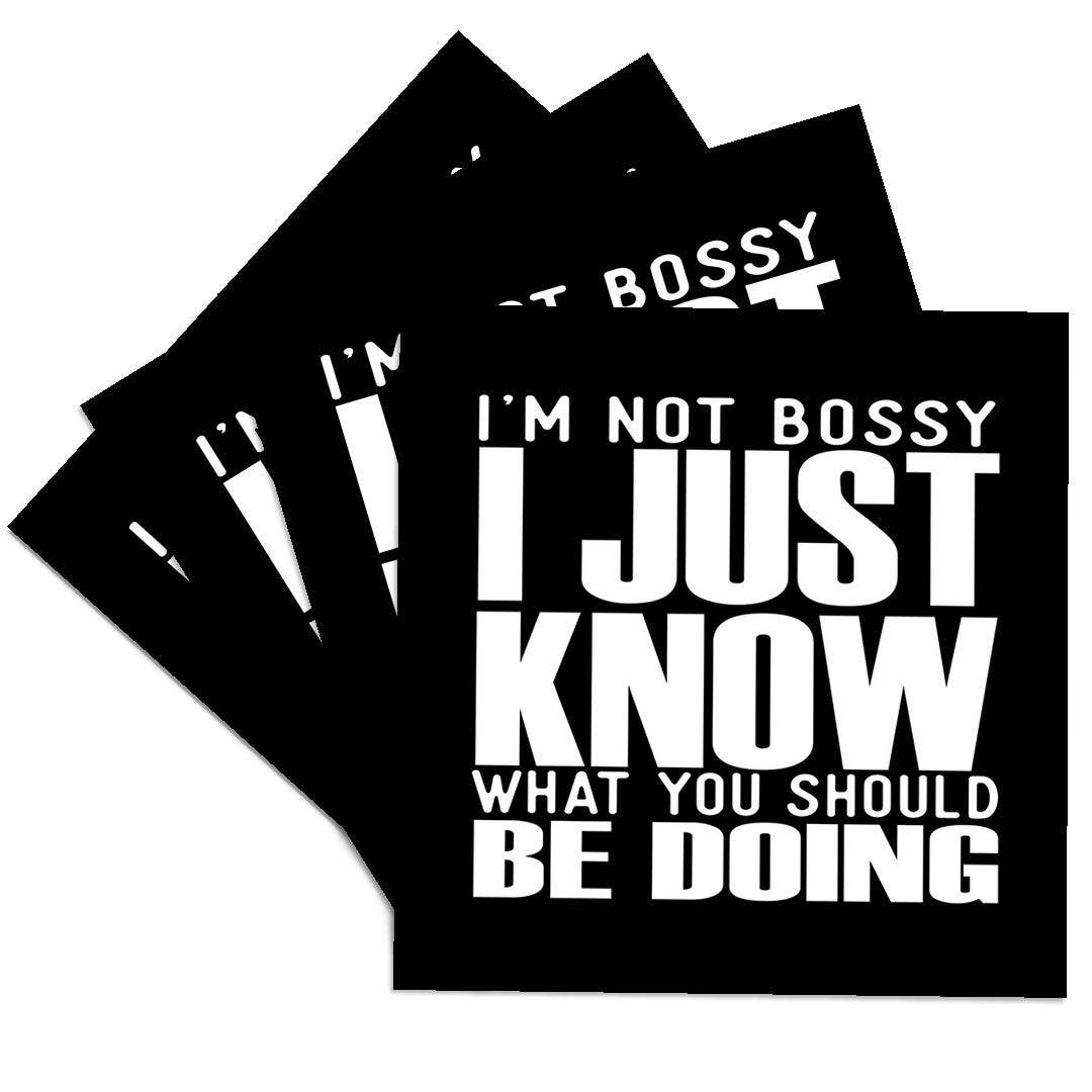 3dRose - Venta al por mayor Posavasos - 3dRose, No soy mandona, solo sé lo que deberías estar haciendo, Posavasos0