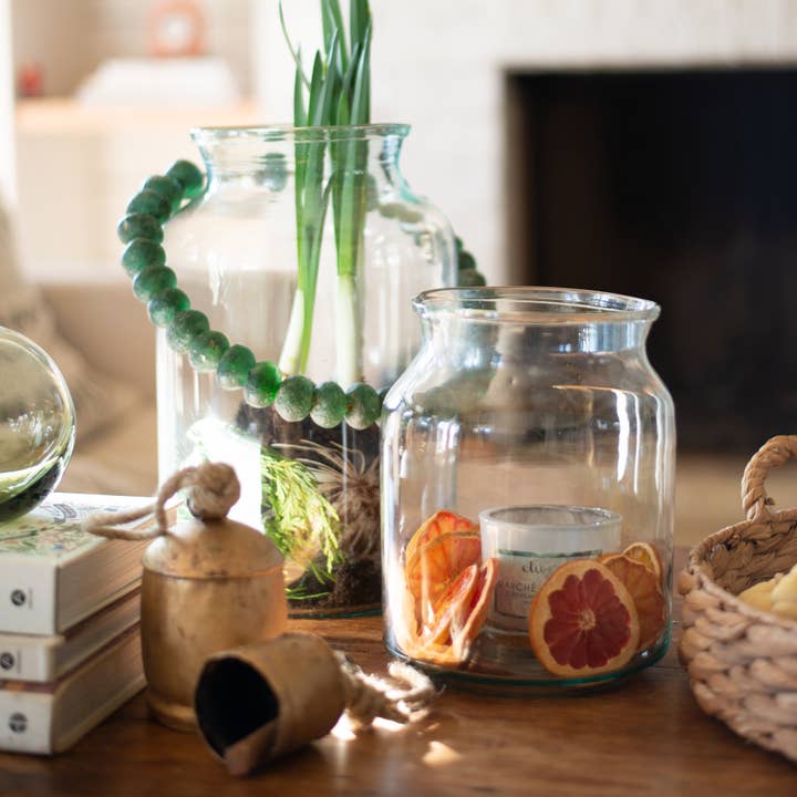 etúHOME - Wholesale Jar - Clear Glass Mason Jar Flower Vase, 5L