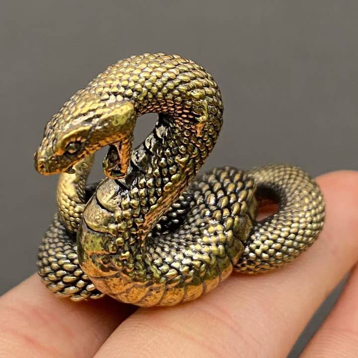 Mässing Python Orm Hantverk Skrivbordsprydnader Dekoration för wholesale av Mio Queena