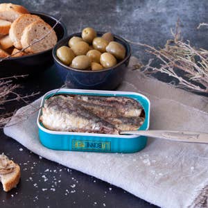The French Farm - Wholesale Tinned Fish - Conserverie Ferrigno Sardines Olive Oil and Fleur De Sel 4oz
