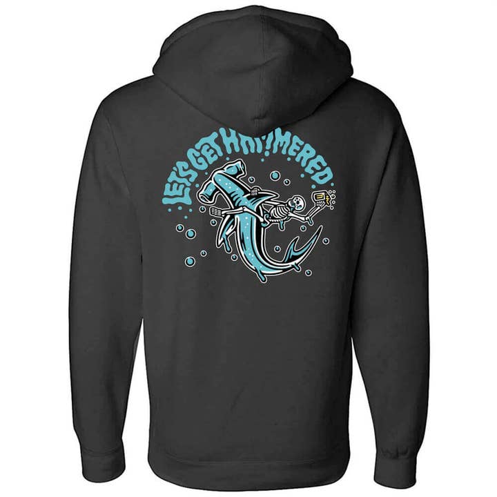 Let's Get Hammered Hoodie - Zwart voor wholesale door Cove