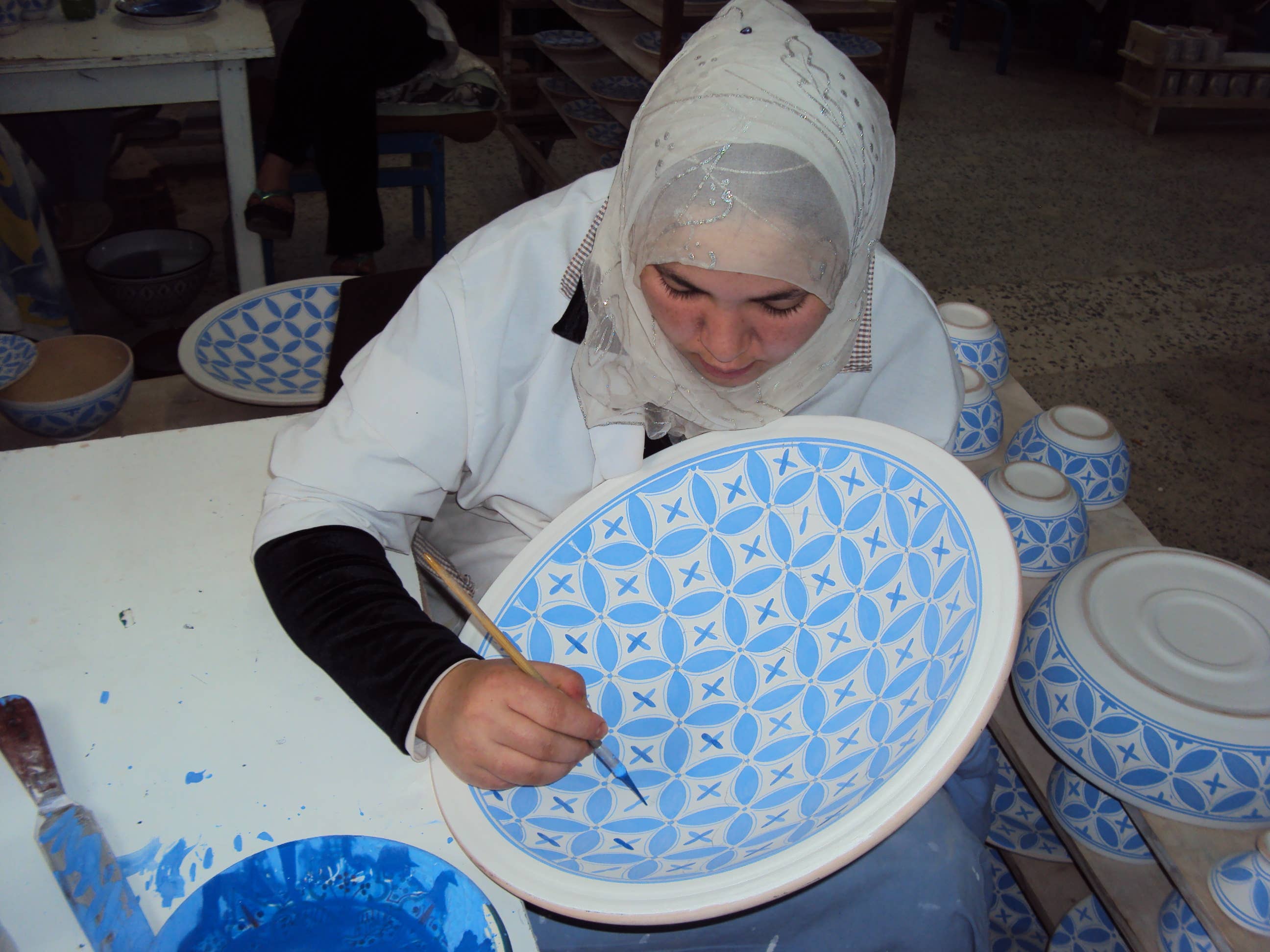 Sobremesa - Wholesale Pitcher - Rosette Ceramic Pitcher with Handle | Ceramic Vase 3