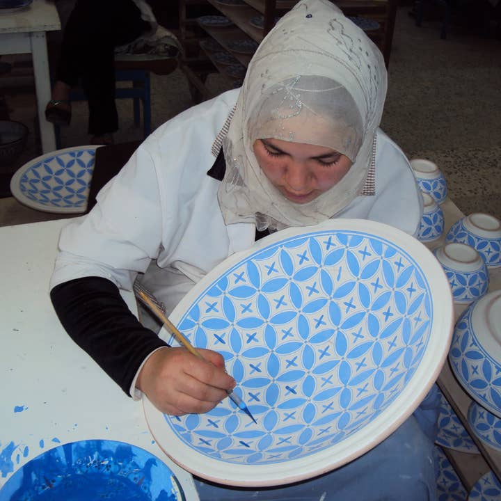 Sobremesa - Wholesale Pitcher - Rosette Ceramic Pitcher with Handle | Ceramic Vase 3