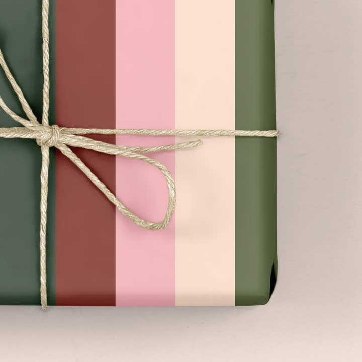 Wrapping Paper / Gift Wrap - Bold Festive Stripe for wholesale by Pixel & Bloom
