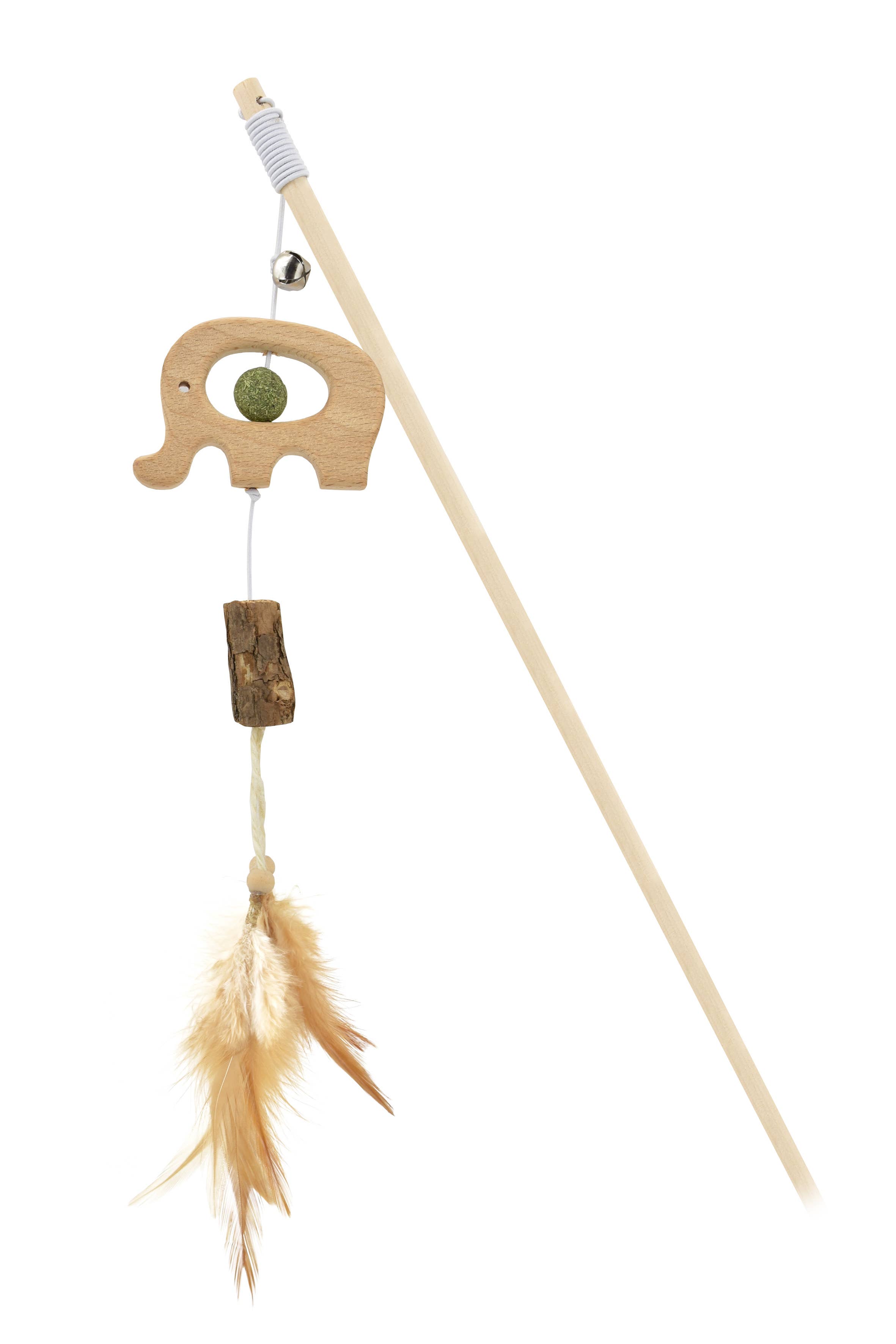 Nayeco - Wholesale Pet Toy - Cat - Wooden Animal Rod with Catnip and Feather for Cat2