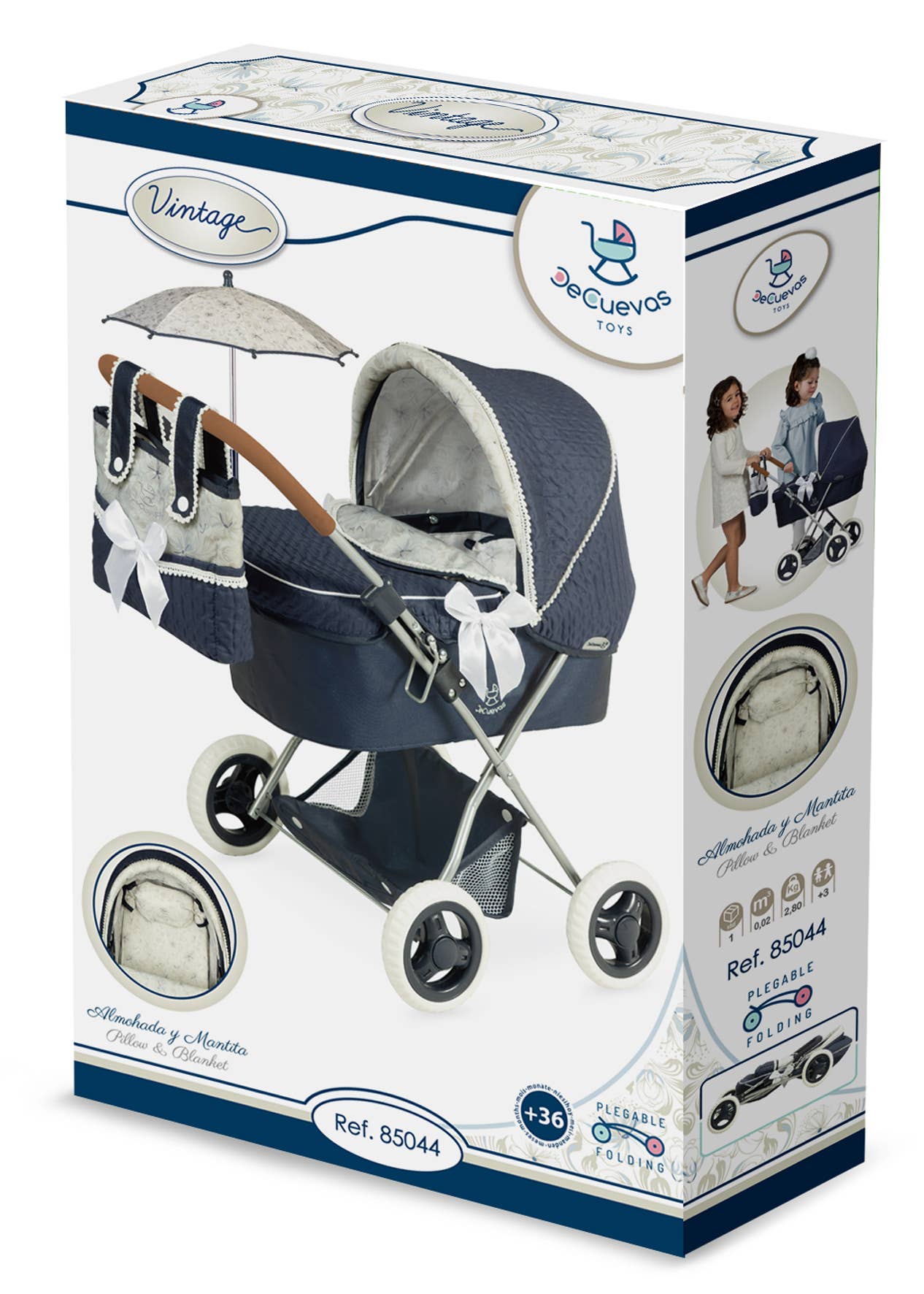 DeCuevas Toys - Wholesale Doll Stroller - Kids - 85044 FOLDABLE DOLL STROLLER WITH UMBRELLA7