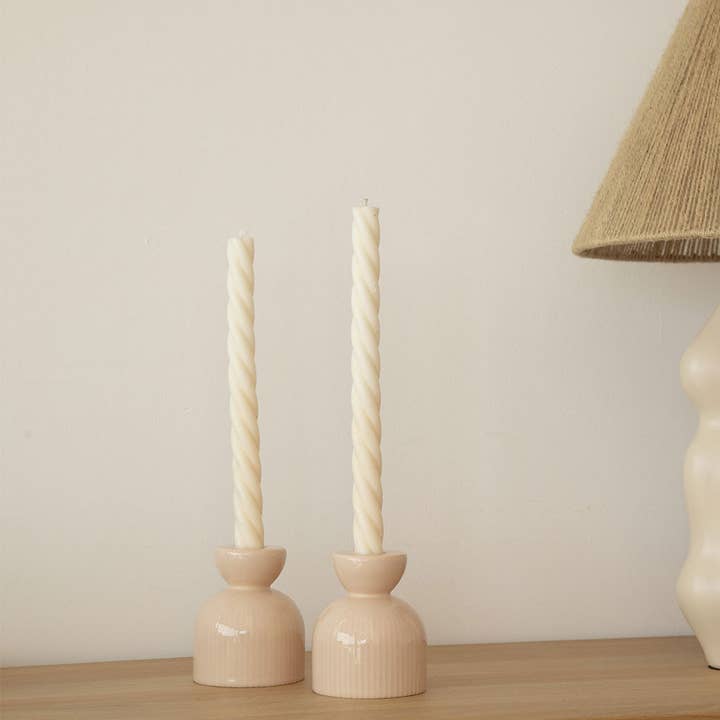 Oustao - Wholesale Candle holder - Lus ceramic candle holder - Powdered1