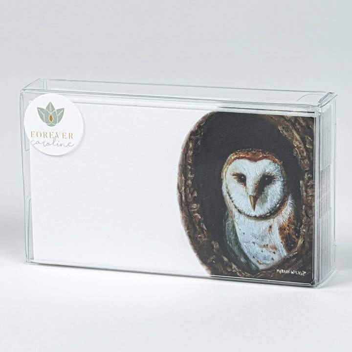 Owl Tiny Cards w/ Original Art | Pack of 60 "Love Notes" for wholesale by Forever Caroline LLC