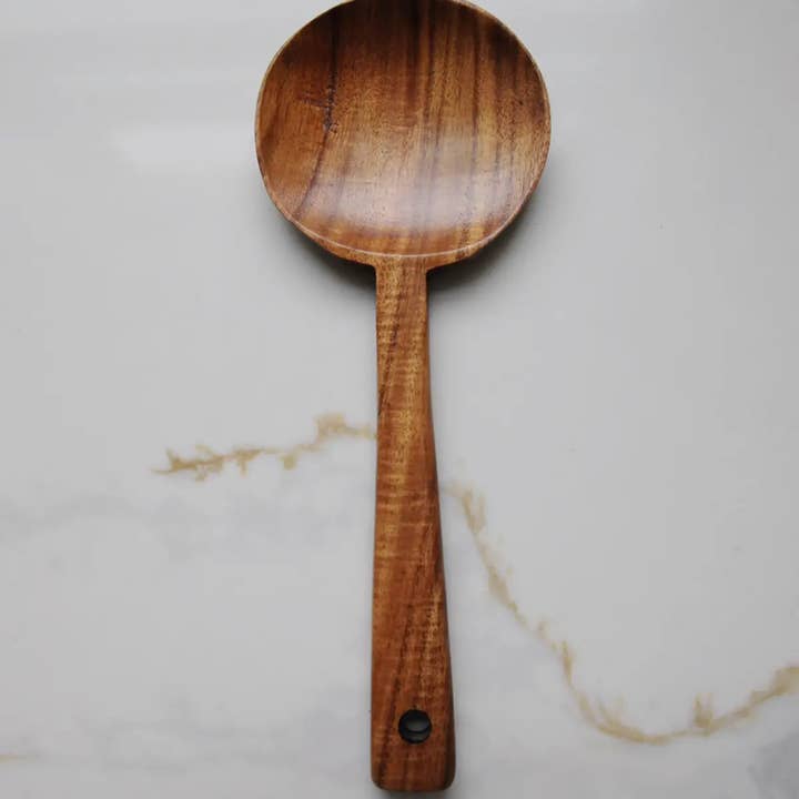 Fodory - Wholesale Kitchen Spoon - Teak Wood Long Handle Spoon