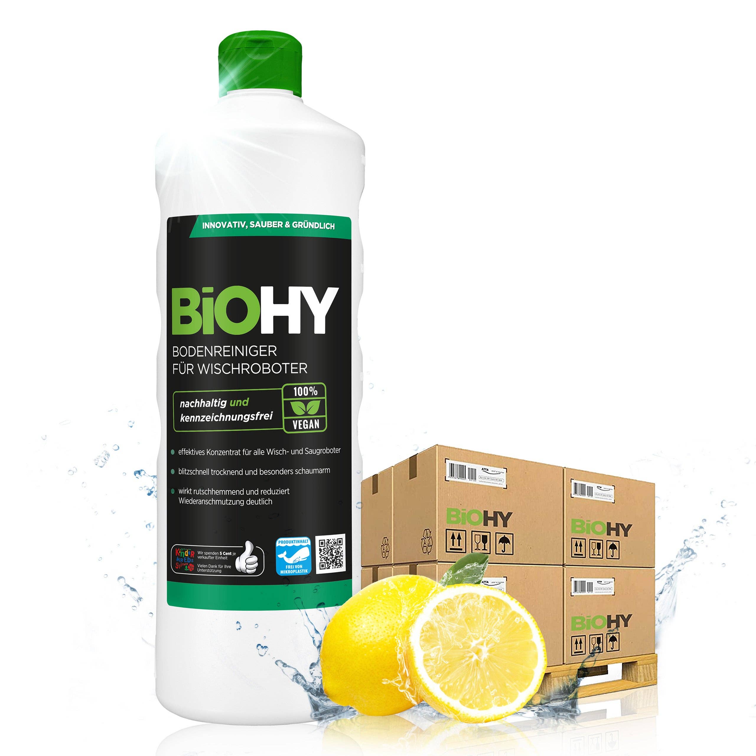 BiOHY - Wholesale Proteïne/superfoodpoeder - BiOHY vloerreiniger voor dweilrobots, glansreiniger, vloeronderhoud, bio-concentraat, B2B1