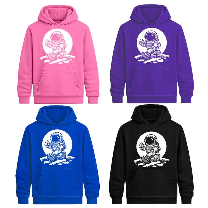 Sweat à capuche Astro Runner, (Bébé, Enfants, Adulte) pour la vente par Micro Me