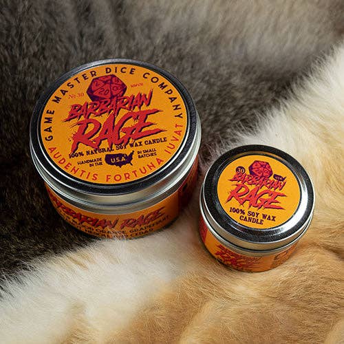 Game Master Dice – wholesale Travel candles – Barbarian Rage Gaming Candle9