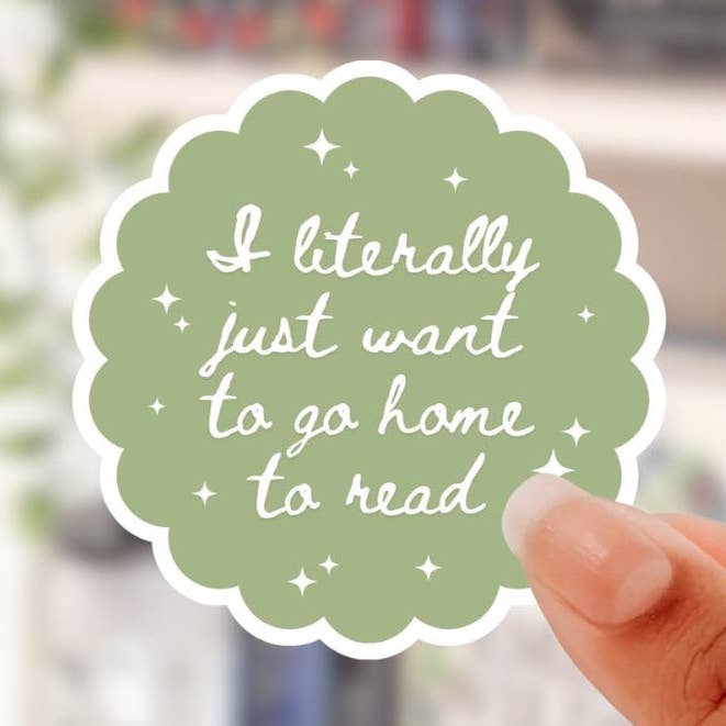 go home and read sticker for wholesale by Romantasy Designs