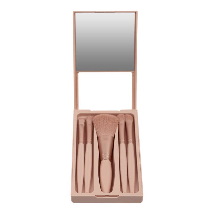 Beauty Pro - Wholesale Makeup Brush Set - BYS Makeup Brush Kit with Mirror LEOPARD 2