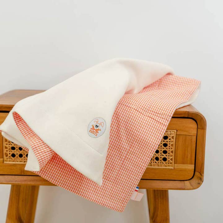PAPATE - Wholesale Bedding Blanket - Kids & Baby - Organic Cotton Fleece Blanket - Vichy