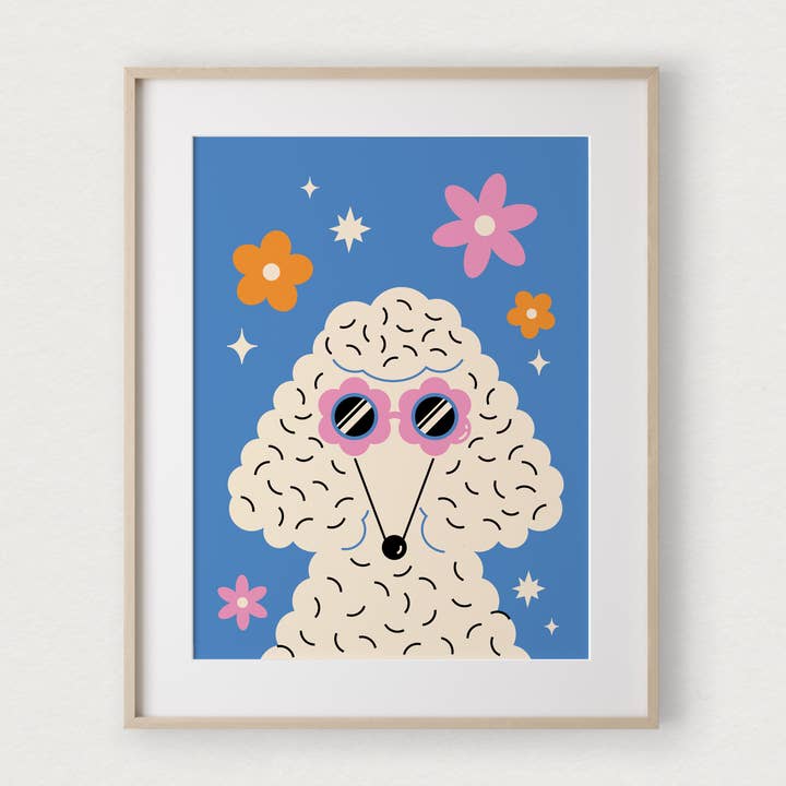 Retro Wall Poster - Canichette for wholesale by Mimosa Design