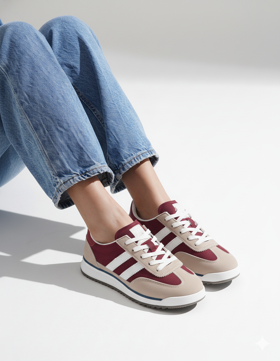 CEREZA - Venta al por mayor Zapatillas urbanas - Mujer - Zapatillas retro para correr de mujer26