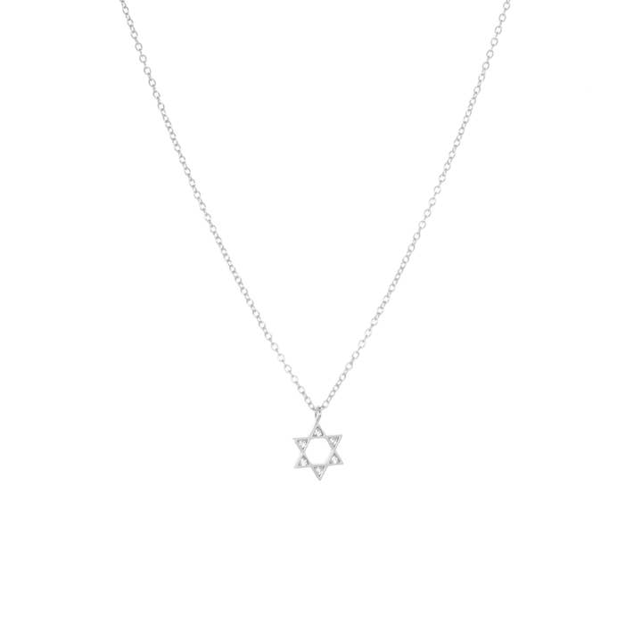 Marlyn Schiff - Wholesale Pendant/Charm Necklace - cz star of david necklace