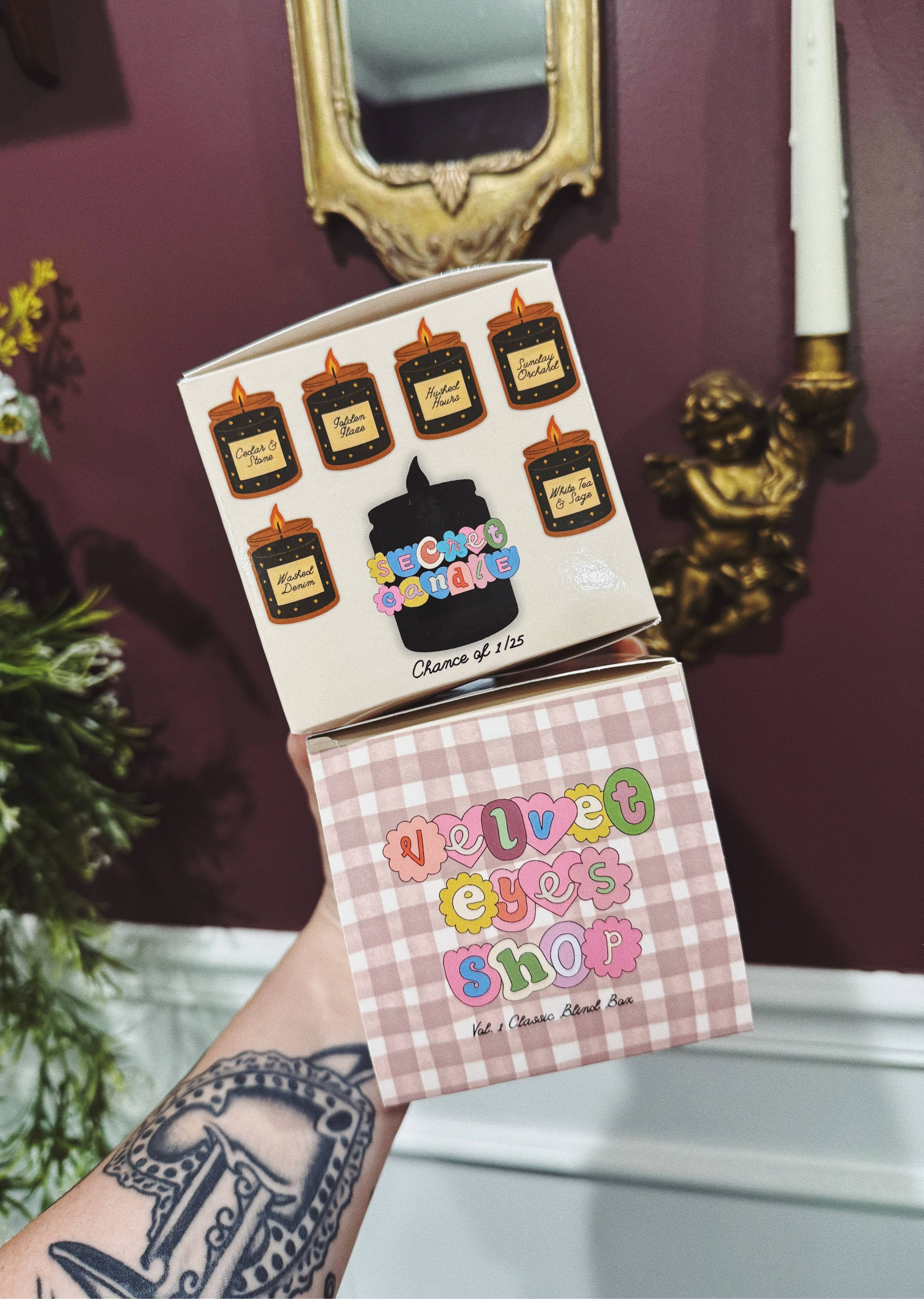 Velvet Eyes Shop - Wholesale Jar/Filled Candle - Candle Blind Box Vol. 1 – The Classics Collection1